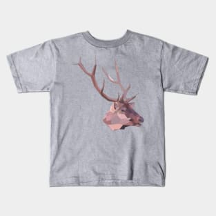 Artistic Polgyon Deer Head Kids T-Shirt